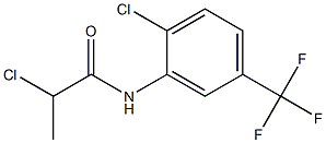 2-Chloro-N-(2-chloro-5-trifluoromethyl-phenyl)-propionamide Struktur