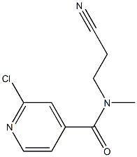 2-chloro-N-(2-cyanoethyl)-N-methylpyridine-4-carboxamide Struktur