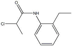 2-chloro-N-(2-ethylphenyl)propanamide Struktur