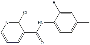 2-chloro-N-(2-fluoro-4-methylphenyl)pyridine-3-carboxamide Struktur