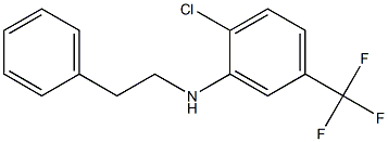 2-chloro-N-(2-phenylethyl)-5-(trifluoromethyl)aniline Struktur