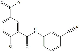 2-chloro-N-(3-cyanophenyl)-5-nitrobenzamide Struktur