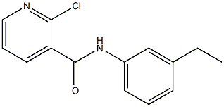 2-chloro-N-(3-ethylphenyl)pyridine-3-carboxamide Struktur