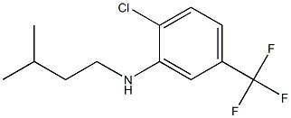 2-chloro-N-(3-methylbutyl)-5-(trifluoromethyl)aniline Struktur