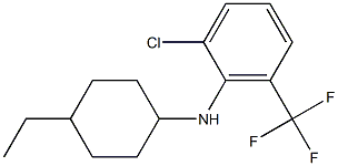 2-chloro-N-(4-ethylcyclohexyl)-6-(trifluoromethyl)aniline Struktur