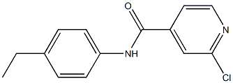 2-chloro-N-(4-ethylphenyl)pyridine-4-carboxamide Struktur