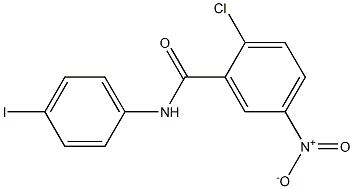 2-chloro-N-(4-iodophenyl)-5-nitrobenzamide Struktur