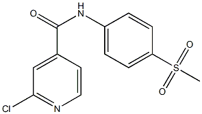 2-chloro-N-(4-methanesulfonylphenyl)pyridine-4-carboxamide Struktur