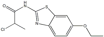 2-chloro-N-(6-ethoxy-1,3-benzothiazol-2-yl)propanamide Struktur