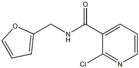 2-chloro-N-(furan-2-ylmethyl)pyridine-3-carboxamide Struktur