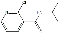 2-chloro-N-(propan-2-yl)pyridine-3-carboxamide Struktur