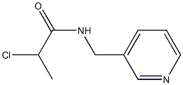 2-chloro-N-(pyridin-3-ylmethyl)propanamide Struktur