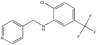 2-chloro-N-(pyridin-4-ylmethyl)-5-(trifluoromethyl)aniline Struktur