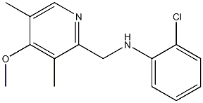 2-chloro-N-[(4-methoxy-3,5-dimethylpyridin-2-yl)methyl]aniline Struktur