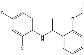 2-chloro-N-[1-(2-ethoxyphenyl)ethyl]-4-fluoroaniline Struktur