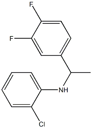 2-chloro-N-[1-(3,4-difluorophenyl)ethyl]aniline Struktur