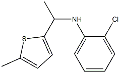 2-chloro-N-[1-(5-methylthiophen-2-yl)ethyl]aniline Struktur