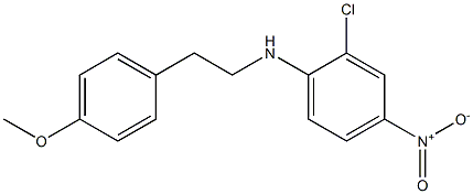 2-chloro-N-[2-(4-methoxyphenyl)ethyl]-4-nitroaniline Struktur