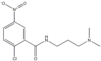 2-chloro-N-[3-(dimethylamino)propyl]-5-nitrobenzamide Struktur