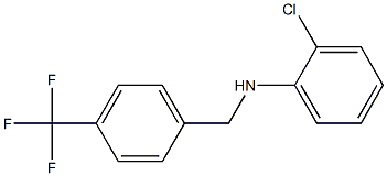 2-chloro-N-{[4-(trifluoromethyl)phenyl]methyl}aniline Struktur