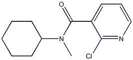 2-chloro-N-cyclohexyl-N-methylpyridine-3-carboxamide Struktur