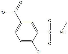 2-chloro-N-methyl-5-nitrobenzene-1-sulfonamide Struktur