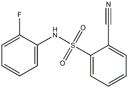 2-cyano-N-(2-fluorophenyl)benzenesulfonamide Struktur