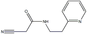 2-cyano-N-(2-pyridin-2-ylethyl)acetamide Struktur