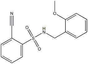 2-cyano-N-[(2-methoxyphenyl)methyl]benzene-1-sulfonamide Struktur