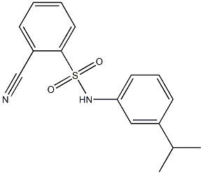 2-cyano-N-[3-(propan-2-yl)phenyl]benzene-1-sulfonamide Struktur