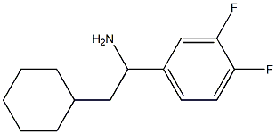 2-cyclohexyl-1-(3,4-difluorophenyl)ethan-1-amine Struktur