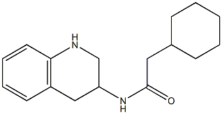 2-cyclohexyl-N-(1,2,3,4-tetrahydroquinolin-3-yl)acetamide Struktur