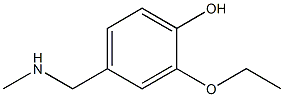 2-ethoxy-4-[(methylamino)methyl]phenol Struktur