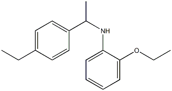 2-ethoxy-N-[1-(4-ethylphenyl)ethyl]aniline Struktur