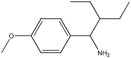 2-ethyl-1-(4-methoxyphenyl)butan-1-amine Struktur