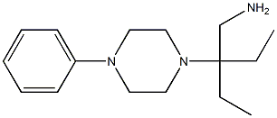 2-ethyl-2-(4-phenylpiperazin-1-yl)butan-1-amine Struktur