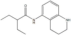 2-ethyl-N-(1,2,3,4-tetrahydroquinolin-5-yl)butanamide Struktur