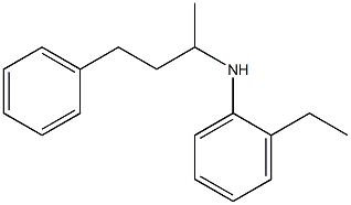 2-ethyl-N-(4-phenylbutan-2-yl)aniline Struktur