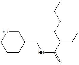 2-ethyl-N-(piperidin-3-ylmethyl)hexanamide Struktur