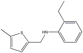 2-ethyl-N-[(5-methylthiophen-2-yl)methyl]aniline Struktur