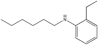 2-ethyl-N-hexylaniline Struktur