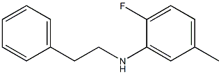 2-fluoro-5-methyl-N-(2-phenylethyl)aniline Struktur