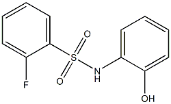 2-fluoro-N-(2-hydroxyphenyl)benzene-1-sulfonamide Struktur