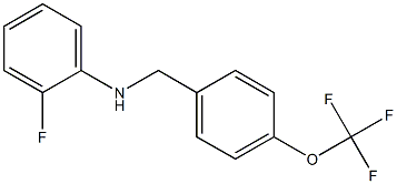 2-fluoro-N-{[4-(trifluoromethoxy)phenyl]methyl}aniline Struktur