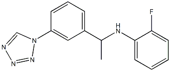 2-fluoro-N-{1-[3-(1H-1,2,3,4-tetrazol-1-yl)phenyl]ethyl}aniline Struktur