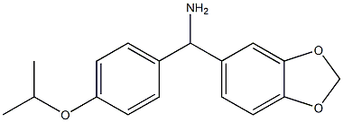 2H-1,3-benzodioxol-5-yl[4-(propan-2-yloxy)phenyl]methanamine Struktur