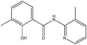 2-hydroxy-3-methyl-N-(3-methylpyridin-2-yl)benzamide Struktur