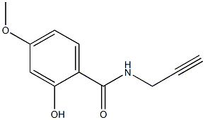 2-hydroxy-4-methoxy-N-(prop-2-yn-1-yl)benzamide Struktur