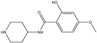 2-hydroxy-4-methoxy-N-piperidin-4-ylbenzamide Struktur