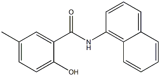 2-hydroxy-5-methyl-N-(naphthalen-1-yl)benzamide Struktur